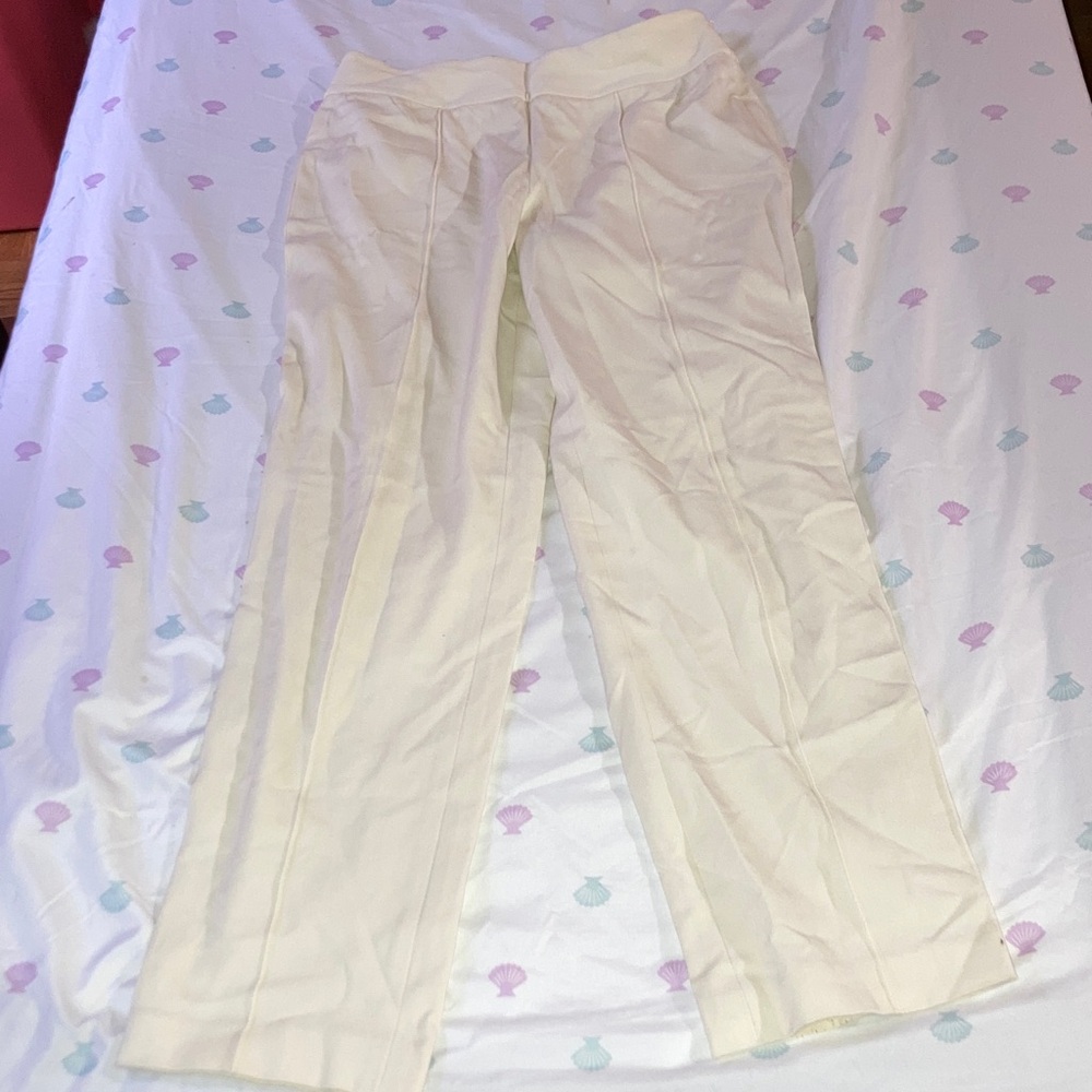 Talbots Cream Stretch Trousers